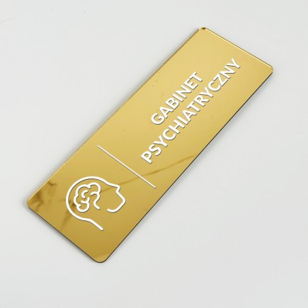 TABLICZKA INFORMACYJNA GABINET PSYCHIATRYCZNY LUSTRZANA
