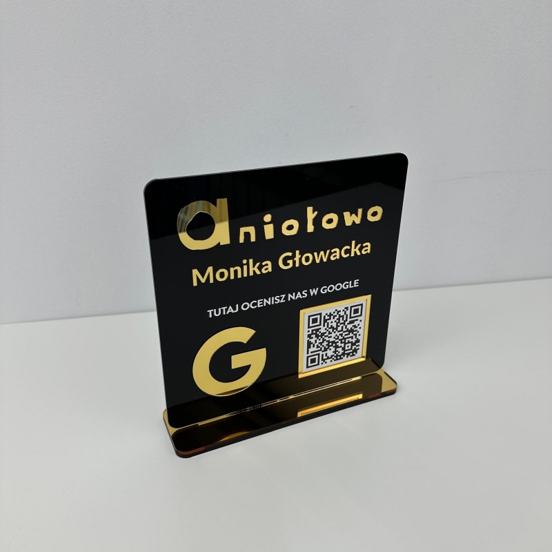 TABLICZKA Z JEDNYM KODEM QR 21x21cm
