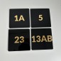 TABLICZKA NUMEROWA 3D - 12x12 cm