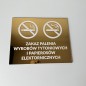 TABLICZKA INFORMACYJNA ZAKAZ PALENIA WYROBÓW TYTONIOWYCH I ELEKTRONICZNYCH v2 LUSTRZANA
