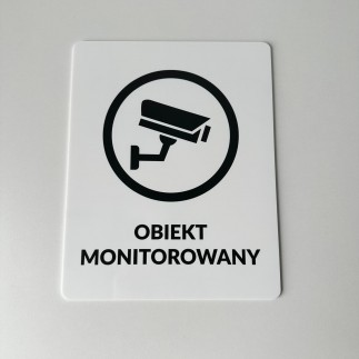 TABLICZKA INFORMACYJNA OBIEKT MONITOROWANY