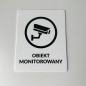 TABLICZKA INFORMACYJNA OBIEKT MONITOROWANY TABLICZKA INFORMACYJNA OBIEKT MONITOROWANY