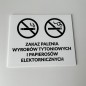 TABLICZKA INFORMACYJNA ZAKAZ PALENIA WYROBÓW TYTONIOWYCH I ELEKTRONICZNYCH v2