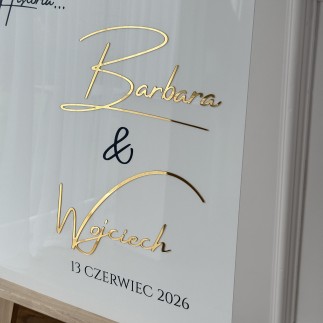 TABLICA POWITALNA NA WESELE 50 × 70 cm