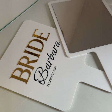PERSONALIZOWANE LUSTERKO BRIDE 20 × 34,5 cm