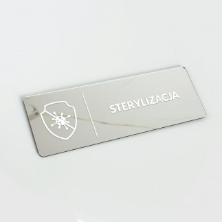 TABLICZKA INFORMACYJNA STERYLIZACJA LUSTRZANA