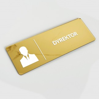 TABLICZKA INFORMACYJNA DYREKTOR LUSTRZANA
