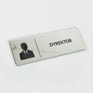 TABLICZKA INFORMACYJNA DYREKTOR LUSTRZANA