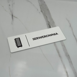TABLICZKA INFORMACYJNA SERWEROWNIA