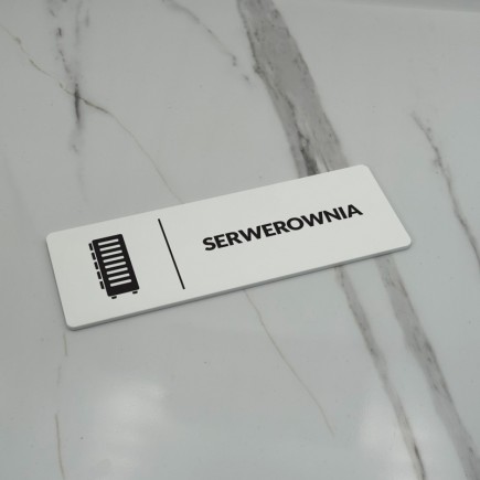 TABLICZKA INFORMACYJNA SERWEROWNIA