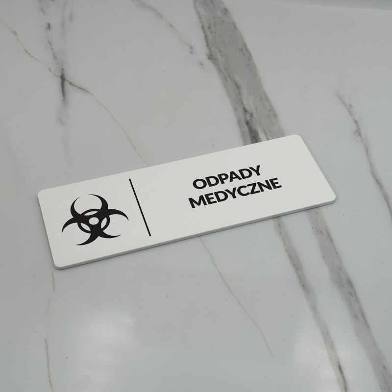 TABLICZKA INFORMACYJNA ODPADY MEDYCZNE TABLICZKA INFORMACYJNA ODPADY MEDYCZNE