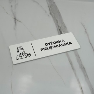 TABLICZKA INFORMACYJNA DYŻURKA PIELĘGNIARSKA