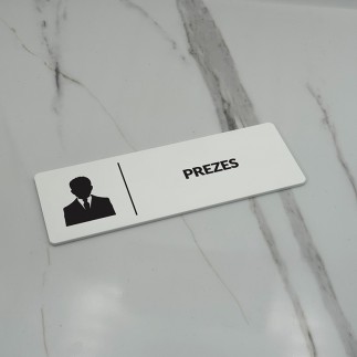 TABLICZKA INFORMACYJNA PREZES