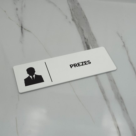 TABLICZKA INFORMACYJNA PREZES