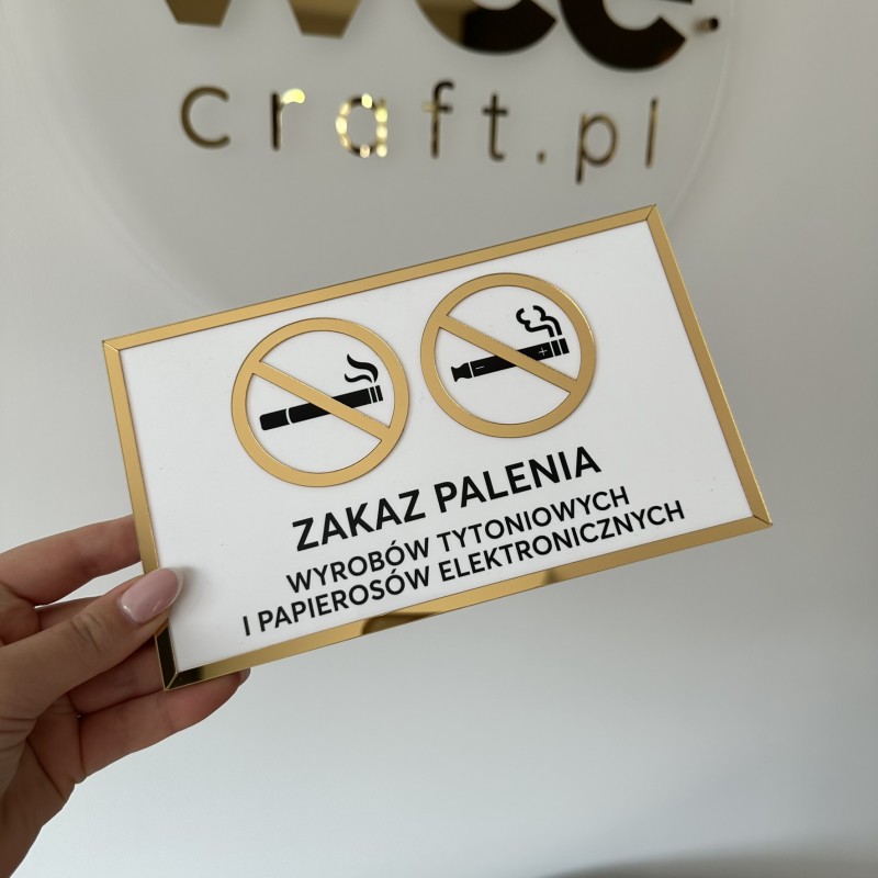 TABLICZKA INFORMACYJNA ZAKAZ PALENIA WYROBÓW TYTONIOWYCH I ELEKTRONICZNYCH v3 - 3D