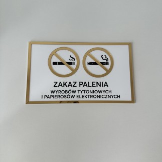 TABLICZKA INFORMACYJNA ZAKAZ PALENIA WYROBÓW TYTONIOWYCH I ELEKTRONICZNYCH v3 - 3D