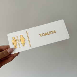 TABLICZKA TOALETA - 3D