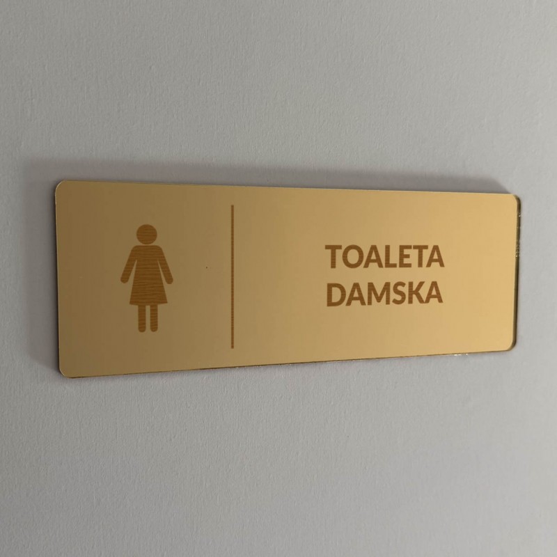 TABLICZKA INFORMACYJNA TOALETA DAMSKA - GRAWER TABLICZKA INFORMACYJNA TOALETA DAMSKA - GRAWER