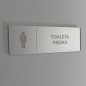 TABLICZKA INFORMACYJNA TOALETA MĘSKA - GRAWER