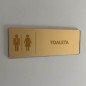 TABLICZKA INFORMACYJNA TOALETA - GRAWEROWANA TABLICZKA INFORMACYJNA TOALETA - GRAWEROWANA
