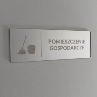 TABLICZKA INFORMACYJNA POMIESZCZNIE GOSPODARCZE - GRAWEROWANA