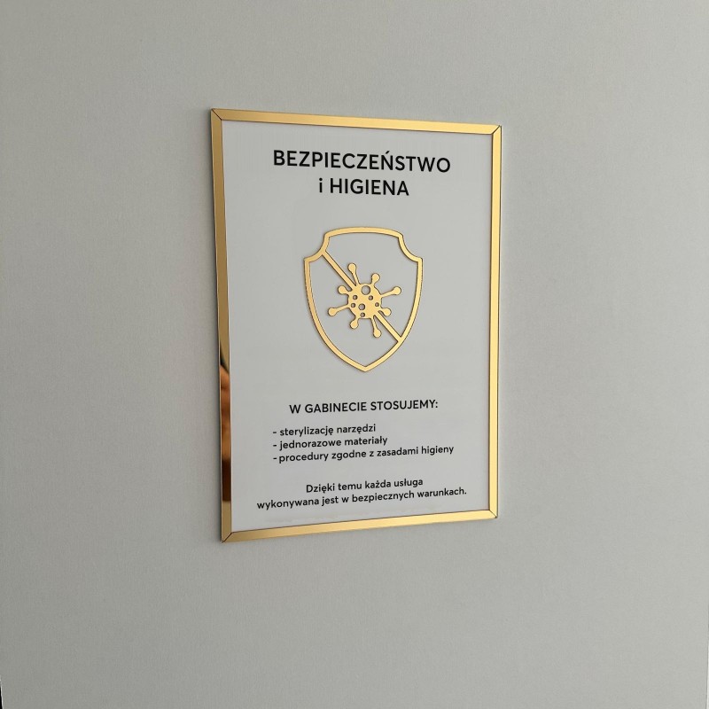 Tabliczka informacyjna – Sterylizacja narzędzi v1