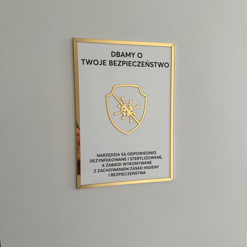 Tabliczka informacyjna – Sterylizacja narzędzi v3