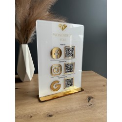 TABLICZKA Z TRZEMA KODAMI QR A4