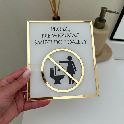 PROSZĘ NIE WYRZUCAĆ ŚMIECI