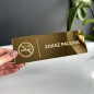 TABLICZKA INFORMACYJNA ZAKAZ PALENIA - GRAWER