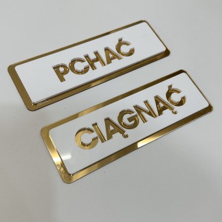 TABLICZKI - CIĄGNĄĆ/PCHAĆ