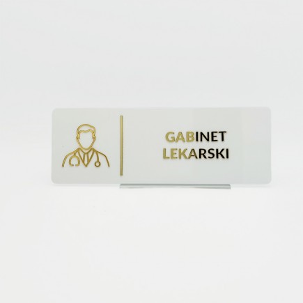 TABLICZKA GABINET LEKARSKI - 3D