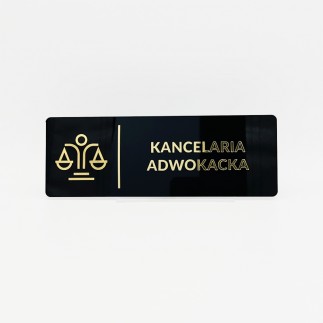 TABLICZKA KANCELARIA ADWOKACKA - 3D