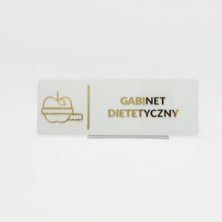 TABLICZKA GABINET DIETETYCZNY - 3D