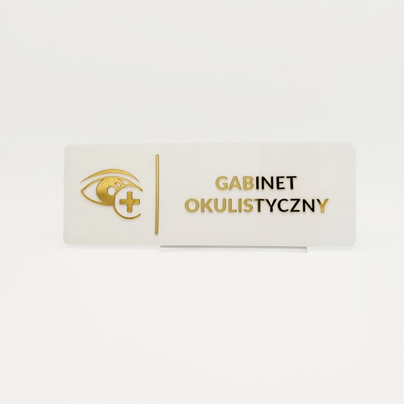 TABLICZKA GABINET OKULISTYCZNY - 3D TABLICZKA GABINET OKULISTYCZNY - 3D