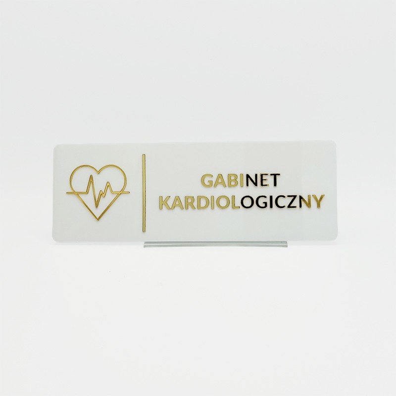 TABLICZKA GABINET KARDIOLOGICZNY - 3D TABLICZKA GABINET KARDIOLOGICZNY - 3D
