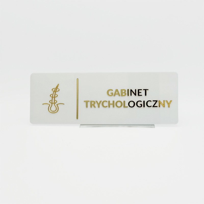TABLICZKA GABINET TRYCHLOGICZNY - 3D TABLICZKA GABINET TRYCHLOGICZNY - 3D