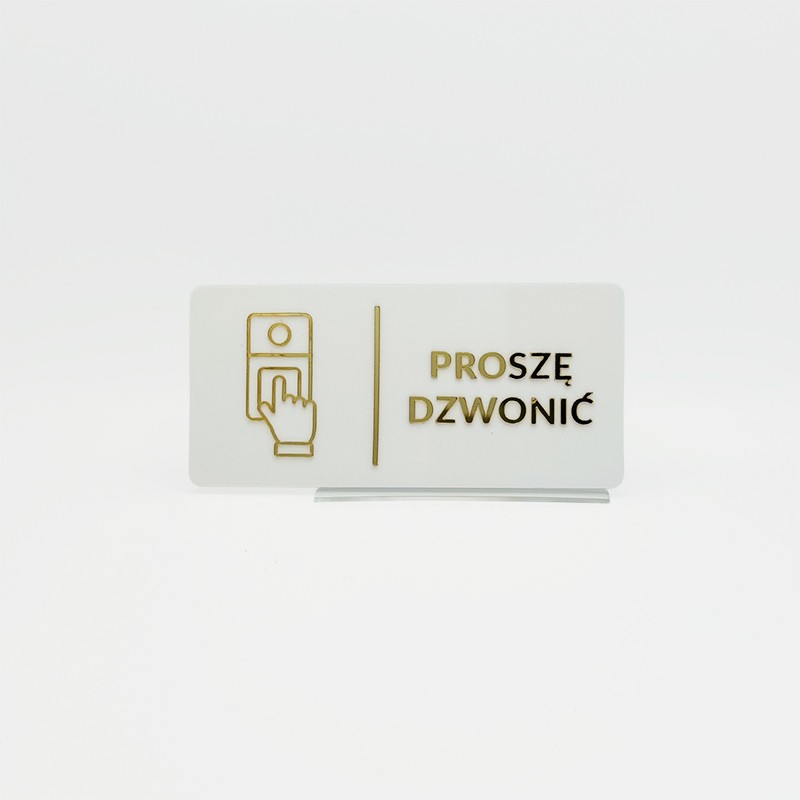 TABLICZKA PROSZĘ DZWONIĆ - 3D TABLICZKA PROSZĘ DZWONIĆ - 3D