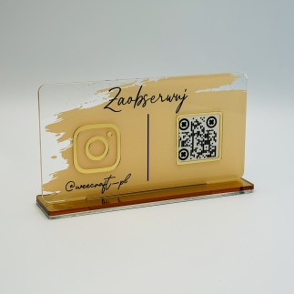 TABLICZKA Z JEDNYM KODEM QR